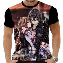 Camiseta Camisa Personalizada Anime Clássico Sword Art Online 09 Camiseta Camisa Personalizada Anime Clássico Sword Art Online 09