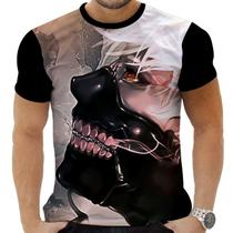 Camiseta Camisa Personalizada Anime Clássico Tokyo Ghoul 01_x000D_