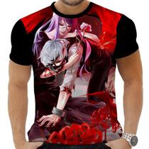 Camiseta Camisa Personalizada Anime Clássico Tokyo Ghoul 02_x000D_