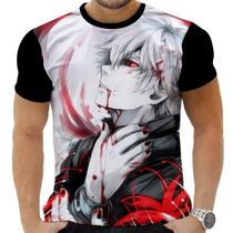 Camiseta Camisa Personalizada Anime Clássico Tokyo Ghoul 04_x000D_