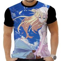 Camiseta Camisa Personalizada Anime Clássico Violet Evergarden Hd 02 Camiseta Camisa Personalizada Anime Clássico Violet Evergarden Hd 02