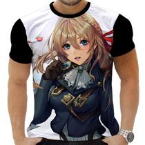 Camiseta Camisa Personalizada Anime Clássico Violet Evergarden Hd 12_x000D_