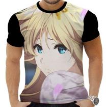 Camiseta Camisa Personalizada Anime Clássico Violet Evergarden Hd 14 Camiseta Camisa Personalizada Anime Clássico Violet Evergarden Hd 14