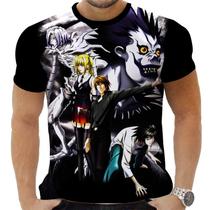 Camiseta Camisa Personalizada Anime Death Note Ryuk Yagami L 09 Camiseta Camisa Personalizada Anime Death Note Ryuk Yagami L 09