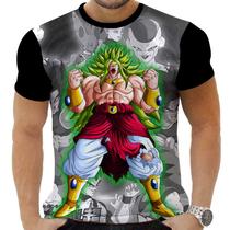 Camiseta Camisa Personalizada Anime Dragon Ball Broly 06_x000D_