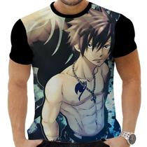 Camiseta Camisa Personalizada Anime Fairy Tail Clássico Hd 05