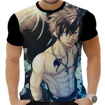 Camiseta Camisa Personalizada Anime Fairy Tail Clássico Hd 05_x000D_