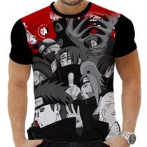 Camiseta Camisa Personalizada Anime Naruto Akatsuki 01 Camiseta Camisa Personalizada Anime Naruto Akatsuki 01