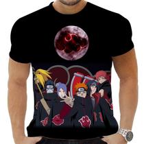 Camiseta Camisa Personalizada Anime Naruto Akatsuki 03