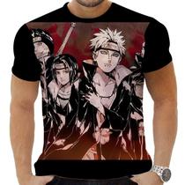 Camiseta Camisa Personalizada Anime Naruto Akatsuki 05_x000D_