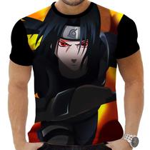 Camiseta Camisa Personalizada Anime Naruto Itachi Uchiha 02