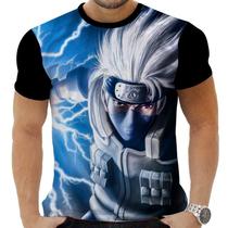Camiseta Camisa Personalizada Anime Naruto Kakashi Hatake 01