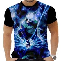 Camiseta Camisa Personalizada Anime Naruto Kakashi Hatake 02_x000D_