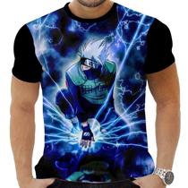 Camiseta Camisa Personalizada Anime Naruto Kakashi Hatake 02 Camiseta Camisa Personalizada Anime Naruto Kakashi Hatake 02