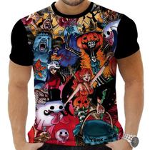 Camiseta Camisa Personalizada Anime One Piece Pirata Navio Mar 07_x000D_