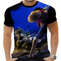 Camiseta Camisa Personalizada Anime One Piece Pirata Navio Mar 13_x000D_