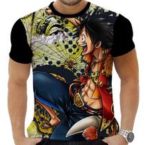 Camiseta Camisa Personalizada Anime One Piece Pirata Navio Mar 15_x000D_