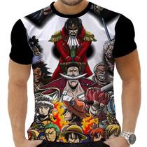 Camiseta Camisa Personalizada Anime One Piece Pirata Navio Mar 18_x000D_