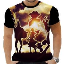 Camiseta Camisa Personalizada Anime One Piece Pirata Navio Mar 22_x000D_