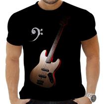 Camiseta Camisa Personalizada Baixo Guitarra 1_x000D_