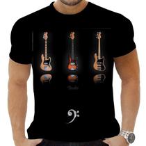 Camiseta Camisa Personalizada Baixo Guitarra 3_x000D_ - Zahir Store