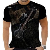 Camiseta Camisa Personalizada Baixo Guitarra 5_x000D_ - Zahir Store