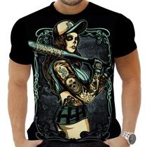 Camiseta Camisa Personalizada Caveira Mexicana Rock 35_x000D_