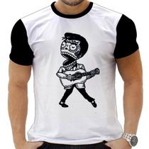 Camiseta Camisa Personalizada Caveira Mexicana Rock 6_x000D_