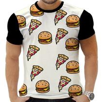 Camiseta Camisa Personalizada Comida Restaurante Pizza 1_x000D_