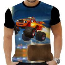 Camiseta Camisa Personalizada Desenho Blaze 3_x000D_