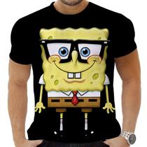 Camiseta Camisa Personalizada Desenho Bob Esponja 2_x000D_