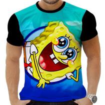 Camiseta Camisa Personalizada Desenho Bob Esponja 7_x000D_