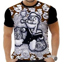 Camiseta Camisa Personalizada Desenho Popeye 1_x000D_
