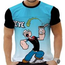 Camiseta Camisa Personalizada Desenho Popeye 7_x000D_
