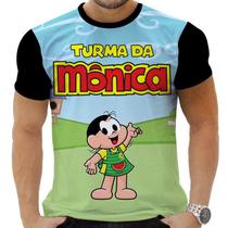 Camiseta Camisa Personalizada Desenho Turma da Mônica 2_x000D_