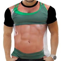 Camiseta Camisa Personalizada Fantasia Musculoso Carnaval 2 Camiseta Camisa Personalizada Fantasia Musculoso Carnaval 2