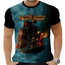 Camiseta Camisa Personalizada Filmes Piratas do Caribe 2_x000D_