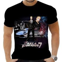 Camiseta Camisa Personalizada Filmes Velozes e Furiosos 10_x000D_