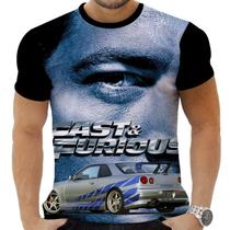 Camiseta Camisa Personalizada Filmes Velozes e Furiosos 4_x000D_