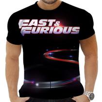 Camiseta Camisa Personalizada Filmes Velozes e Furiosos 5_x000D_