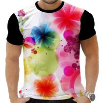 Camiseta Camisa Personalizada Flor Floral Natureza Linda 3_x000D_