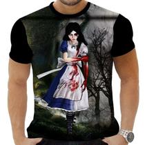 Camiseta Camisa Personalizada Game Alice Madness 1_x000D_