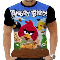 Camiseta Camisa Personalizada Game Angry Birds 3_x000D_