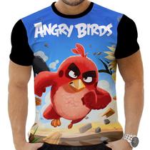 Camiseta Camisa Personalizada Game Angry Birds 5_x000D_