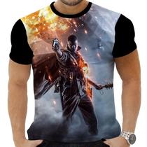 Camiseta Camisa Personalizada Game Battle Field 2_x000D_