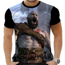 Camiseta Camisa Personalizada Game God of War 10_x000D_