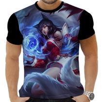 Camiseta Camisa Personalizada Game Lol Ahri 3_x000D_ - Zahir Store