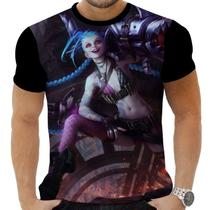 Camiseta Camisa Personalizada Game Lol Jinx 2_x000D_