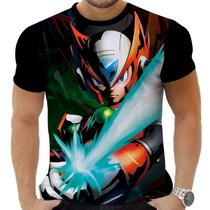 Camiseta Camisa Personalizada Game Megaman 4_x000D_