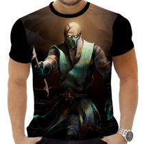 Camiseta Camisa Personalizada Game Mortal Kombat Chameleon_x000D_